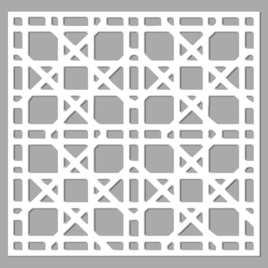 Fabscraps 8" x 8" Stencil: Wicker