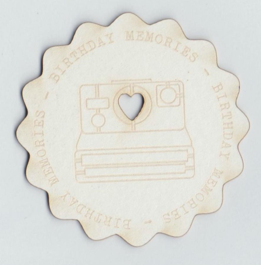 Scrap Collections Chipboard: Frosting - Birthday Disc