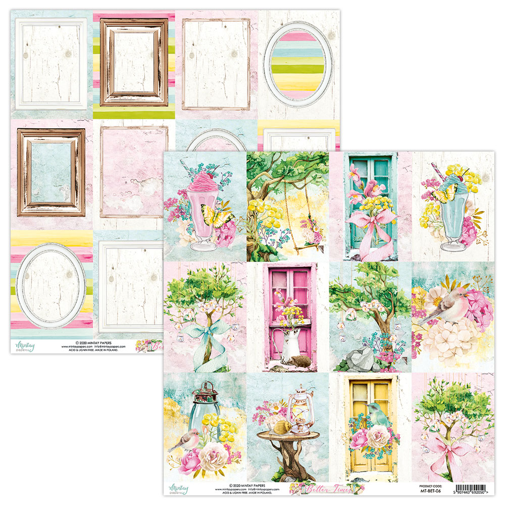 Mintay 12" x 12" Paper Pad - Better Times - Image 2