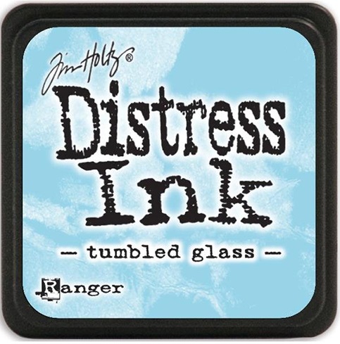 TIm Holtz Distress Mini 1" x 1" Ink Pad - Tumbled Glass