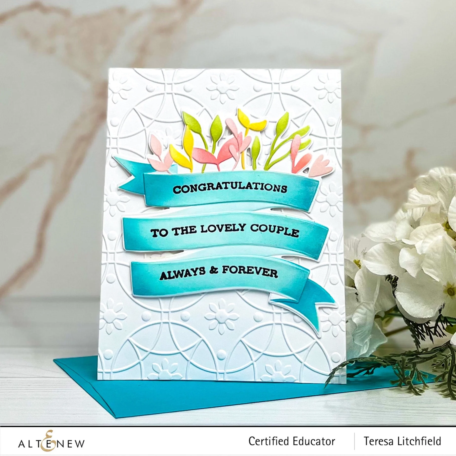 Altenew 3D Embossing Folder - Daisy Tiles - Image 2