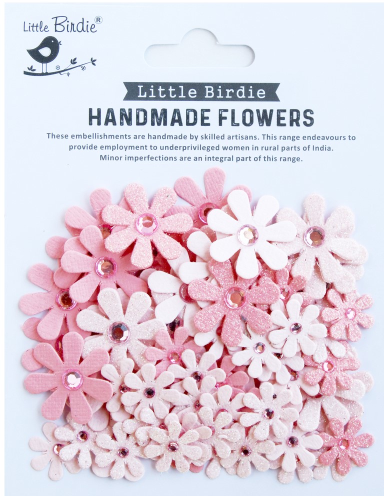 Little Birdie Handmade Flowers: Sparkle Florettes - Pink Passion