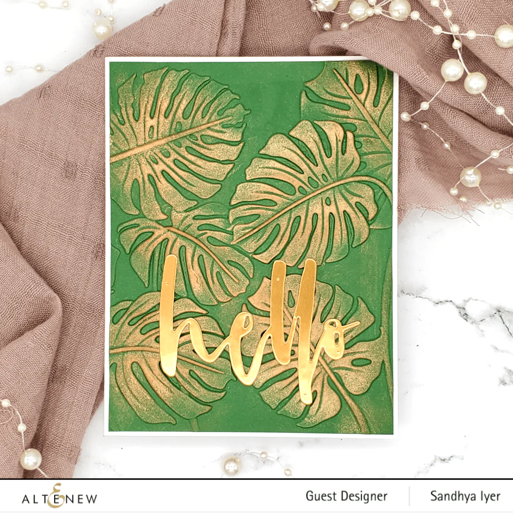 Altenew 3D Embossing Folder - Monstera Leaves - Image 2