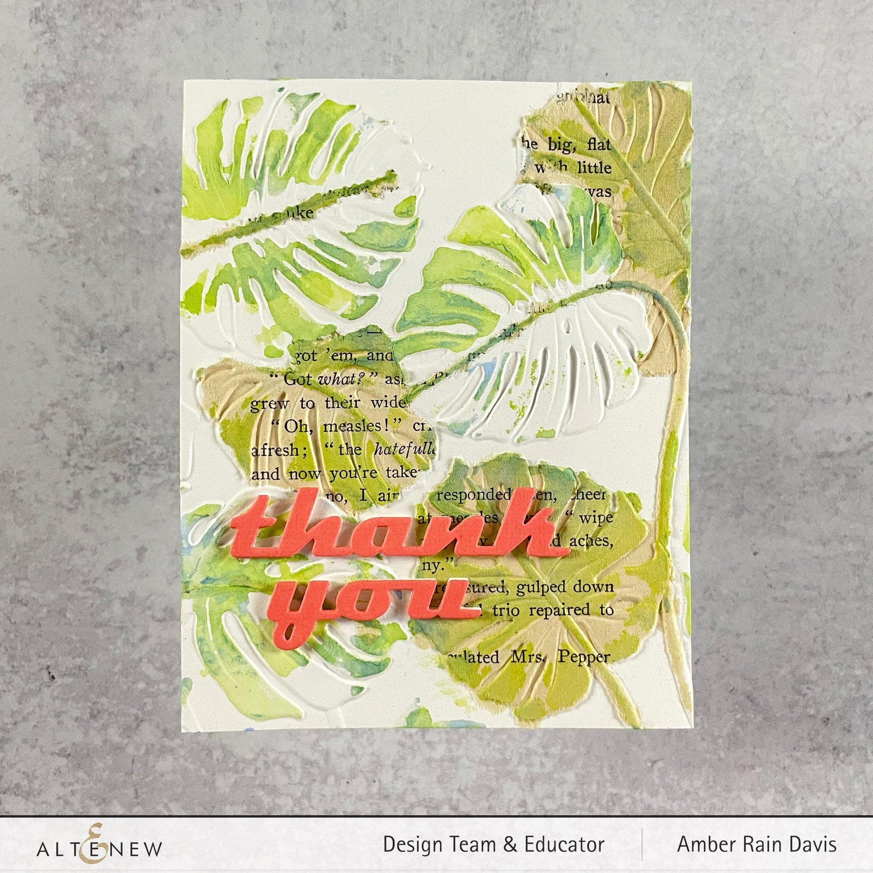 Altenew 3D Embossing Folder - Monstera Leaves - Image 3
