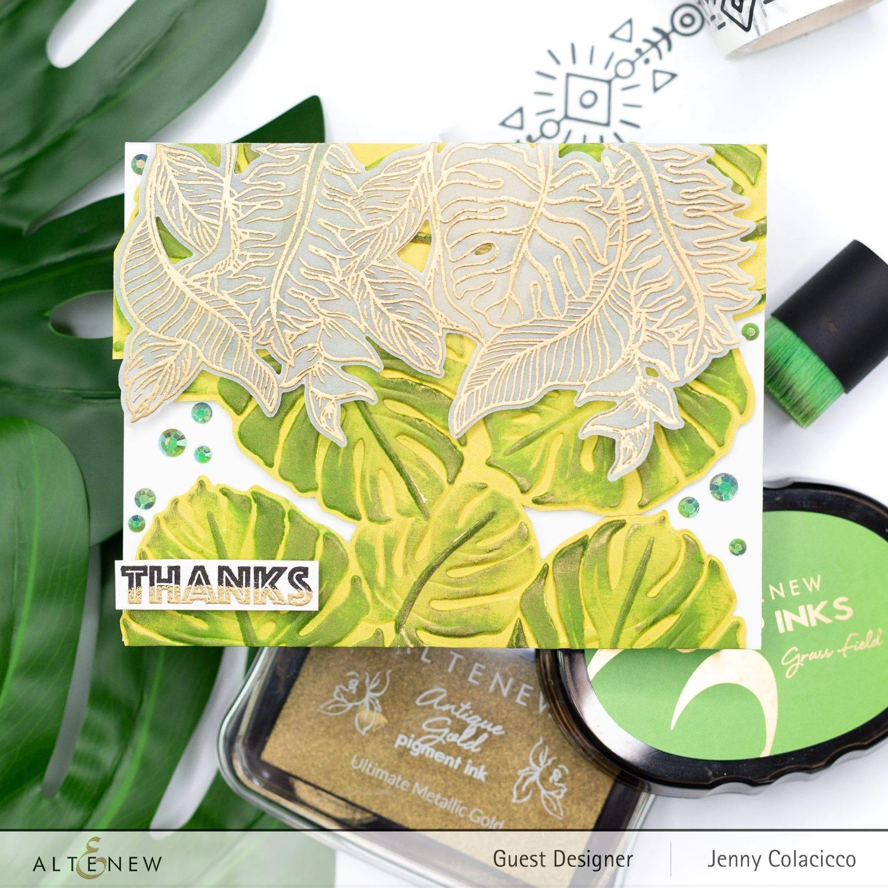 Altenew 3D Embossing Folder - Monstera Leaves - Image 4