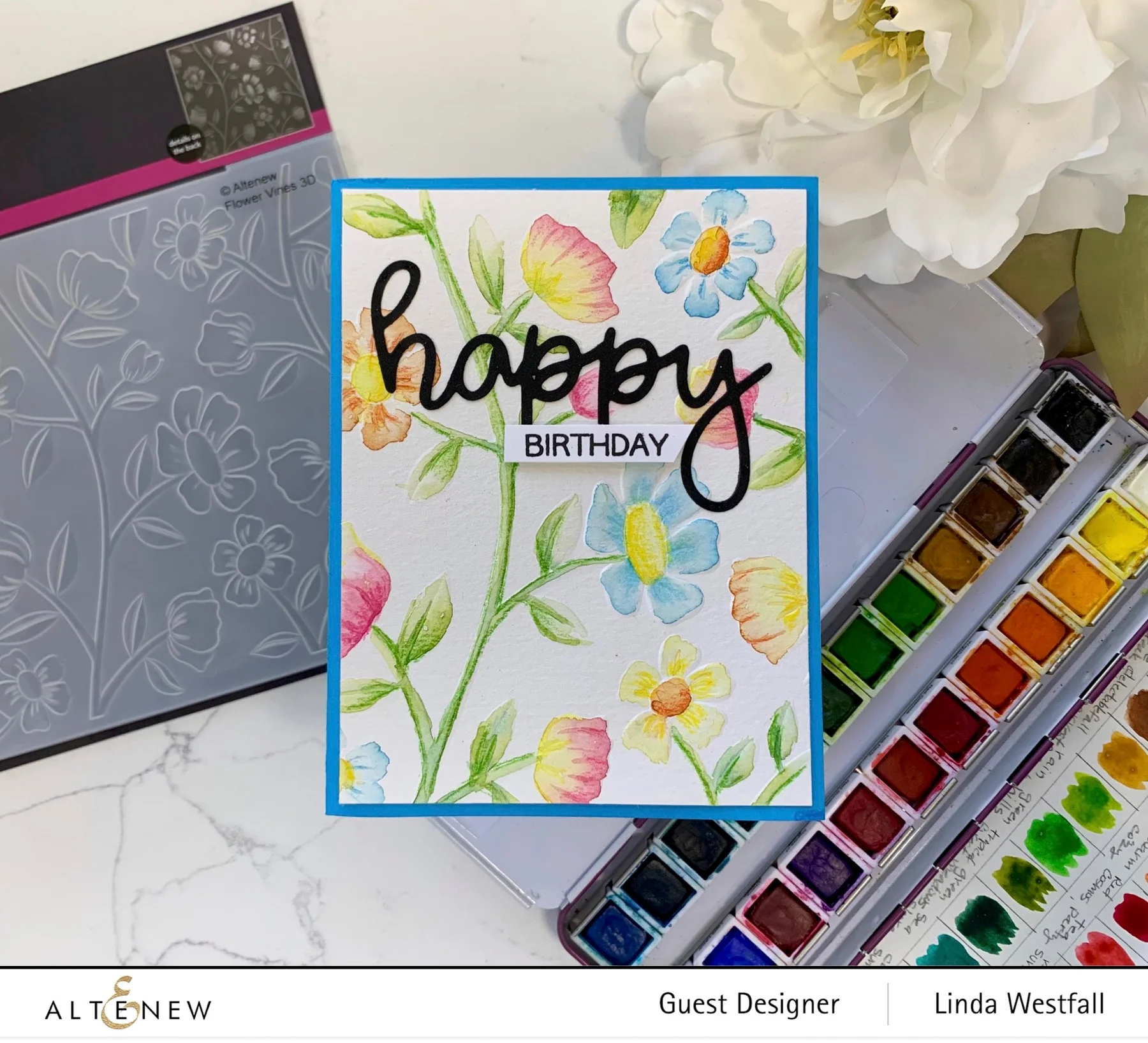 Altenew 3D Embossing Folder - Flower Vines - Image 4