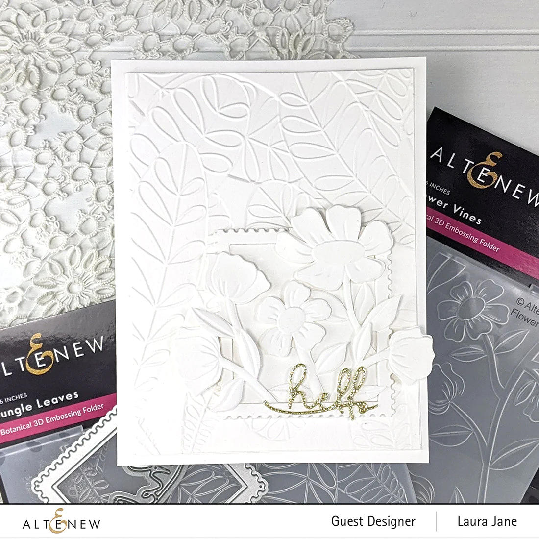 Altenew 3D Embossing Folder - Flower Vines - Image 5