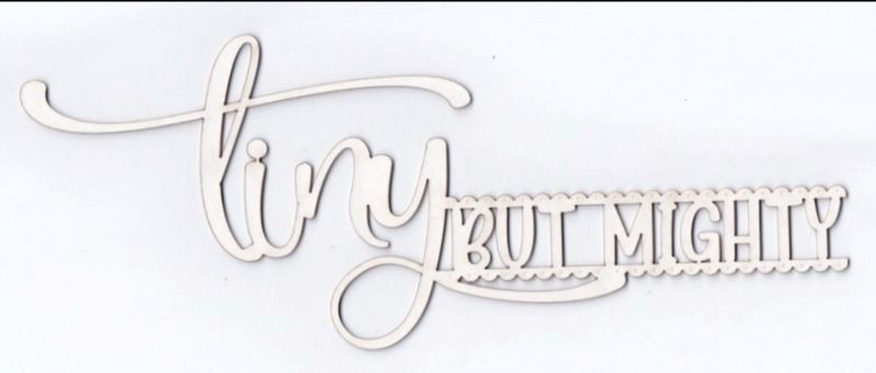 Scrap Collections Chipboard: Little One - Tiny But Mighty