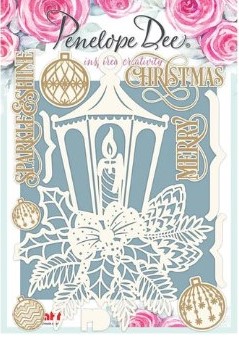 Penelope Dee Chipboard: Christmas Pizazz Word Sentiments