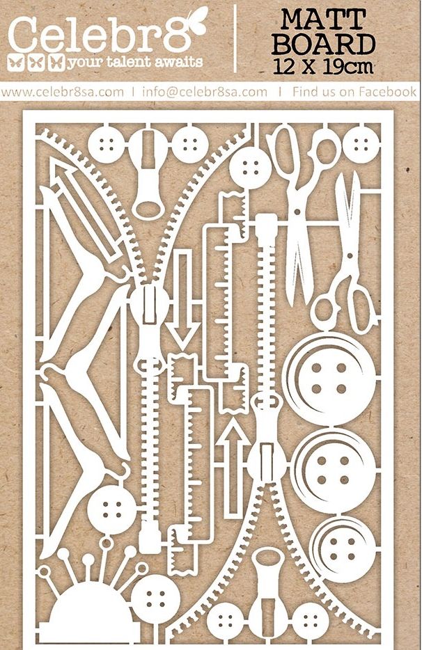 Celebr8 Chipboard Set: Enchanting Elegance