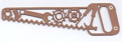 Scrap Collections Chipboard: Best Buds - Saw Element