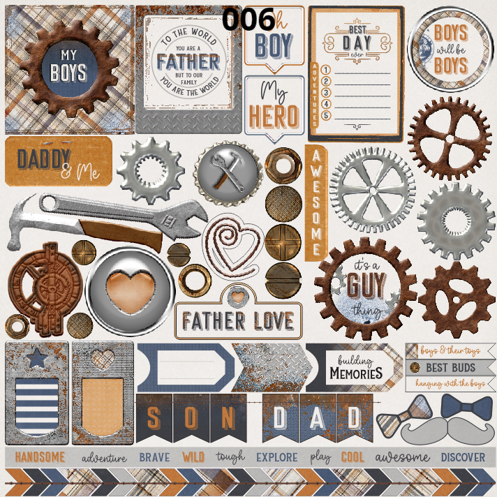 Scrap Collections Best Buds 12" x 12" Single Sided Paper - 006
