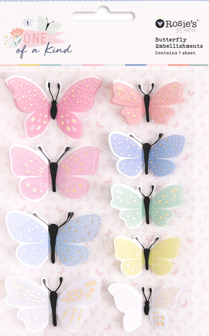 Rosie's Studio Butterfly Embellishments - One Of A Kind