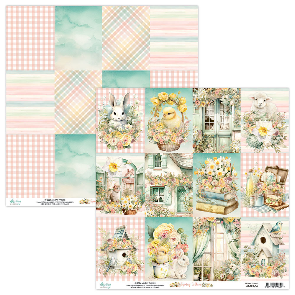 Mintay 12" x 12" Paper Pad - Spring is Here - Image 7