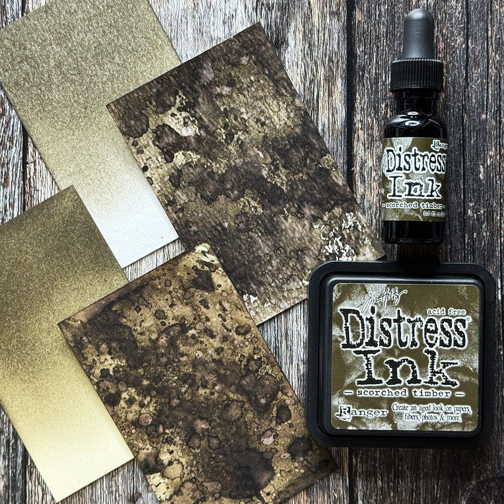 Tim Holtz Scorched Timber 3" x 3" Distress Dye Ink Pad - Image 3