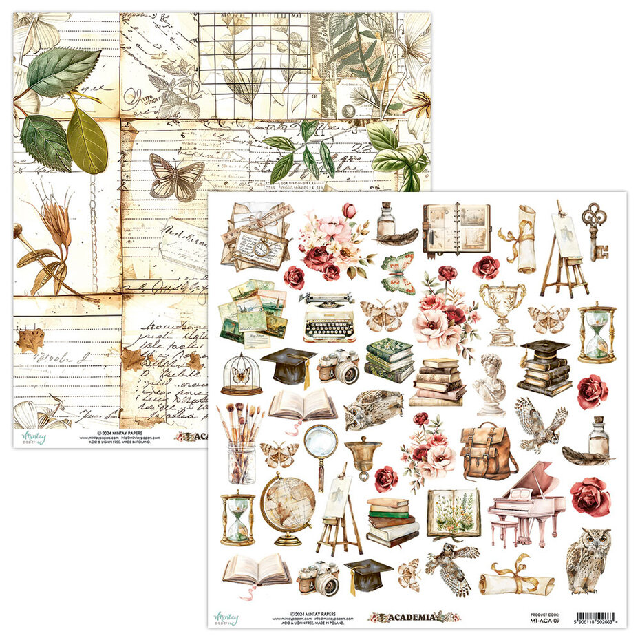 Mintay 12" x 12" Paper Pad - Academia - Image 8