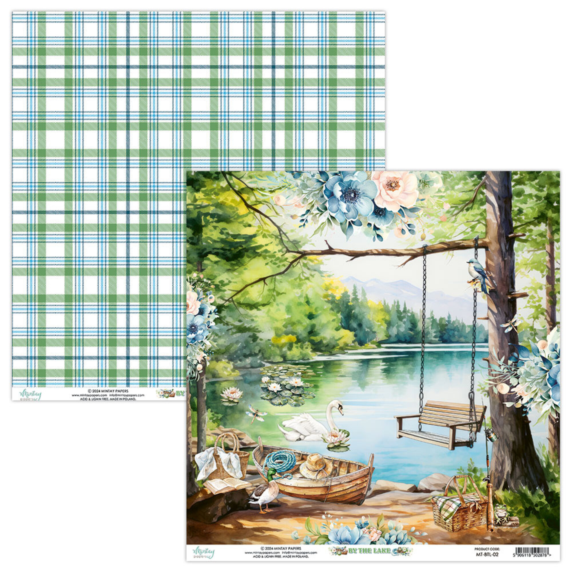 Mintay 12" x 12" Paper Pad - By The Lake - Image 3