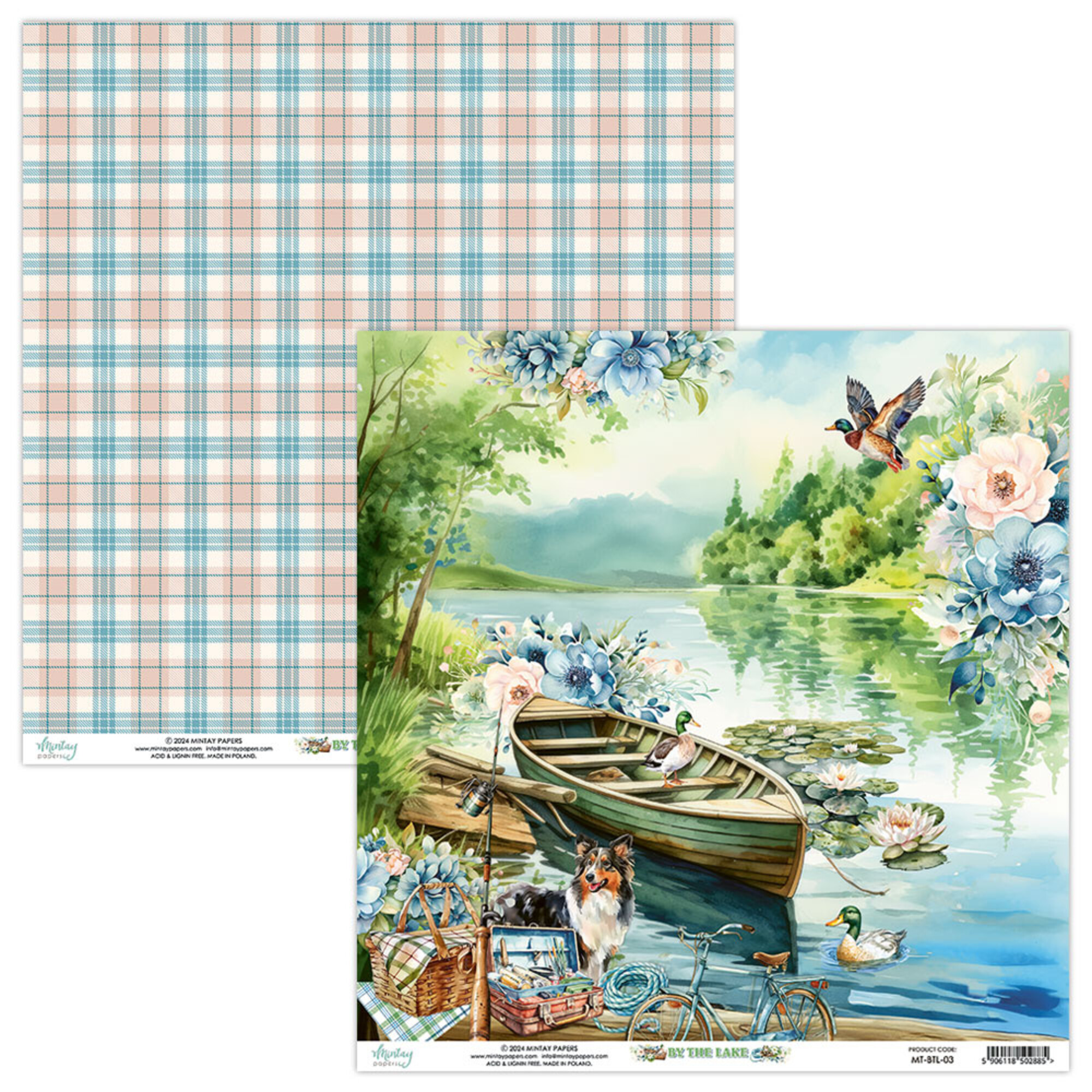 Mintay 12" x 12" Paper Pad - By The Lake - Image 4