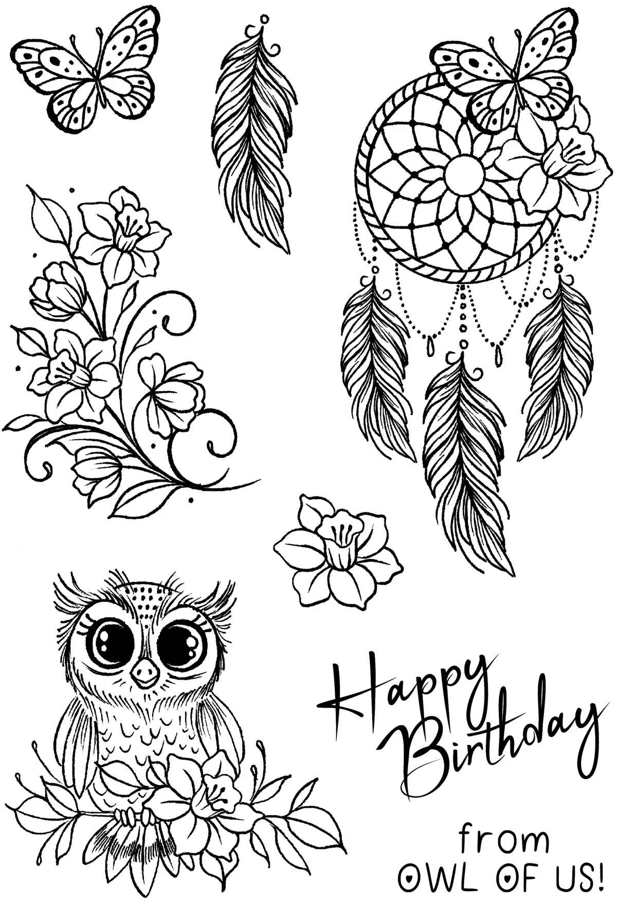 Creative Expressions Stamp Set: From Owl Of Us - Image 2