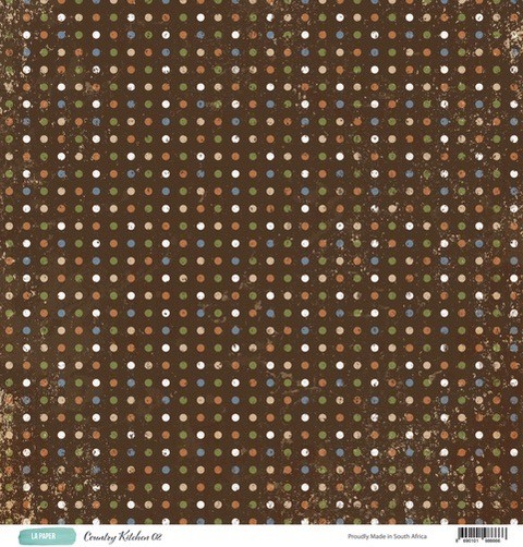 LA Paper "Country Kitchen" 12" x 12" Single Sided Paper - 02