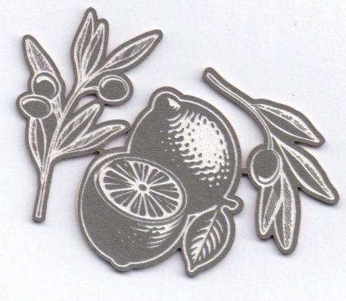 Scrap Collections Chipboard: What's Cooking - Olive and Lemons