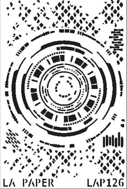 LA Paper Stencil "Miles of Memories" - Circles LAP126