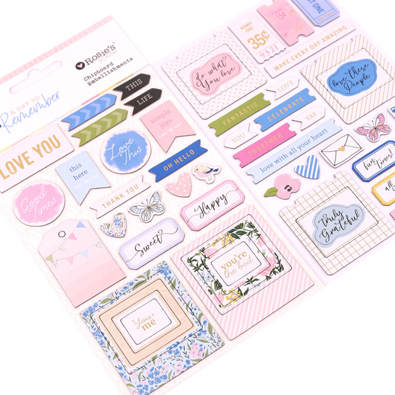 Rosie's Studio Chipboard Embellishments - A Day To Remember - Image 2