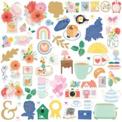 Rosie’s Studio Paper Die Cuts Ephemera – Breakfast in Bed