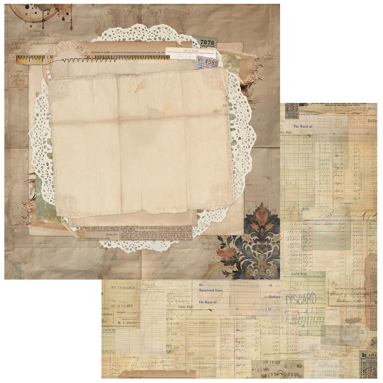 Celebr8/49 and Market "Nostalgic Memories" 12" x 12" Paper Pack - Image 12