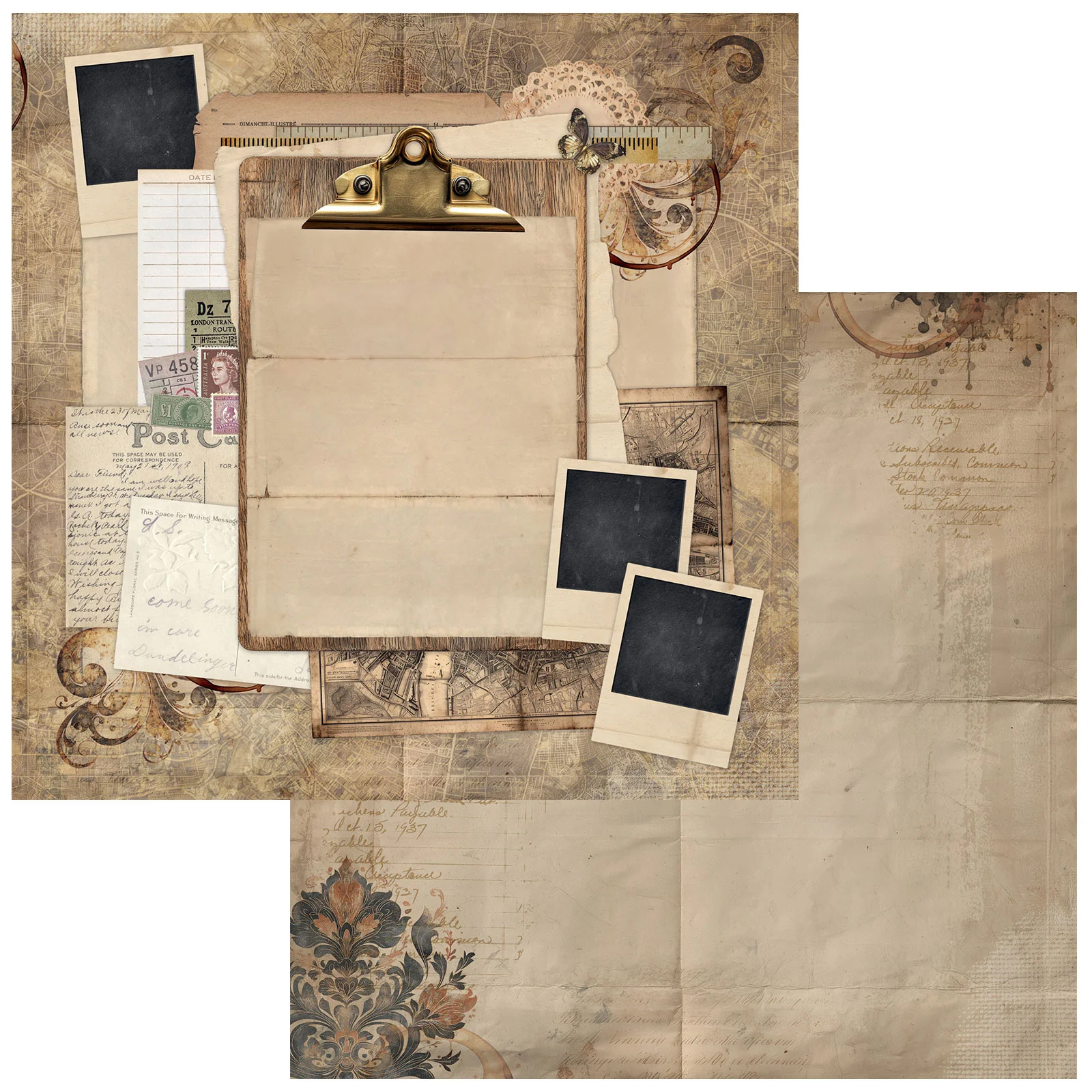 Celebr8/49 and Market "Nostalgic Memories" 12" x 12" Paper Pack - Image 11