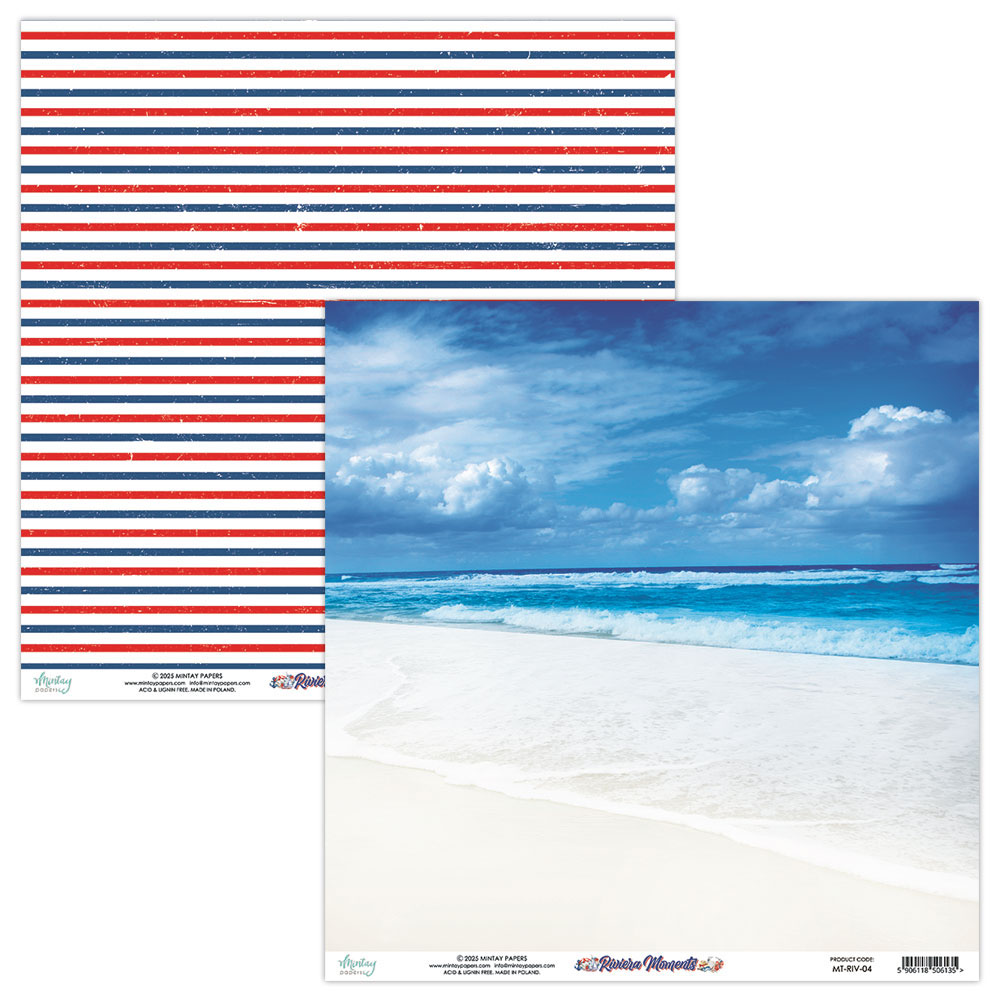 Mintay 12" x 12" Paper Pad - Riviera Moments - Image 6