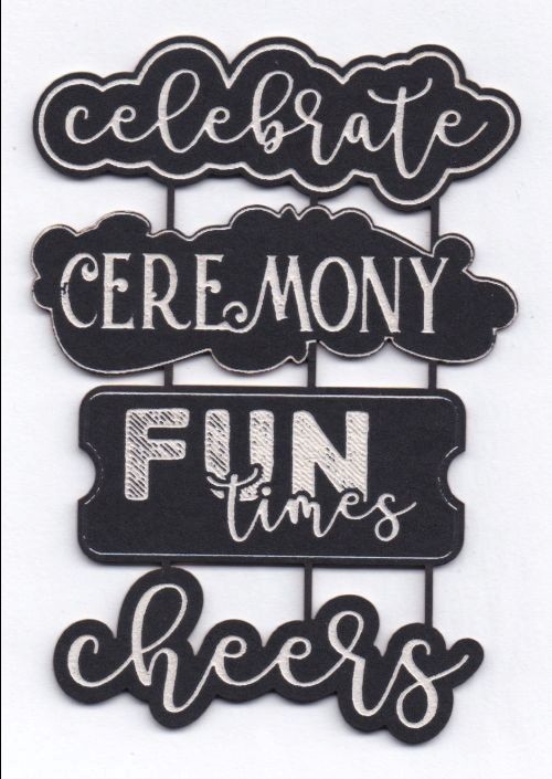 Scrap Collections Chipboard: Aged to Perfection - Celebrate