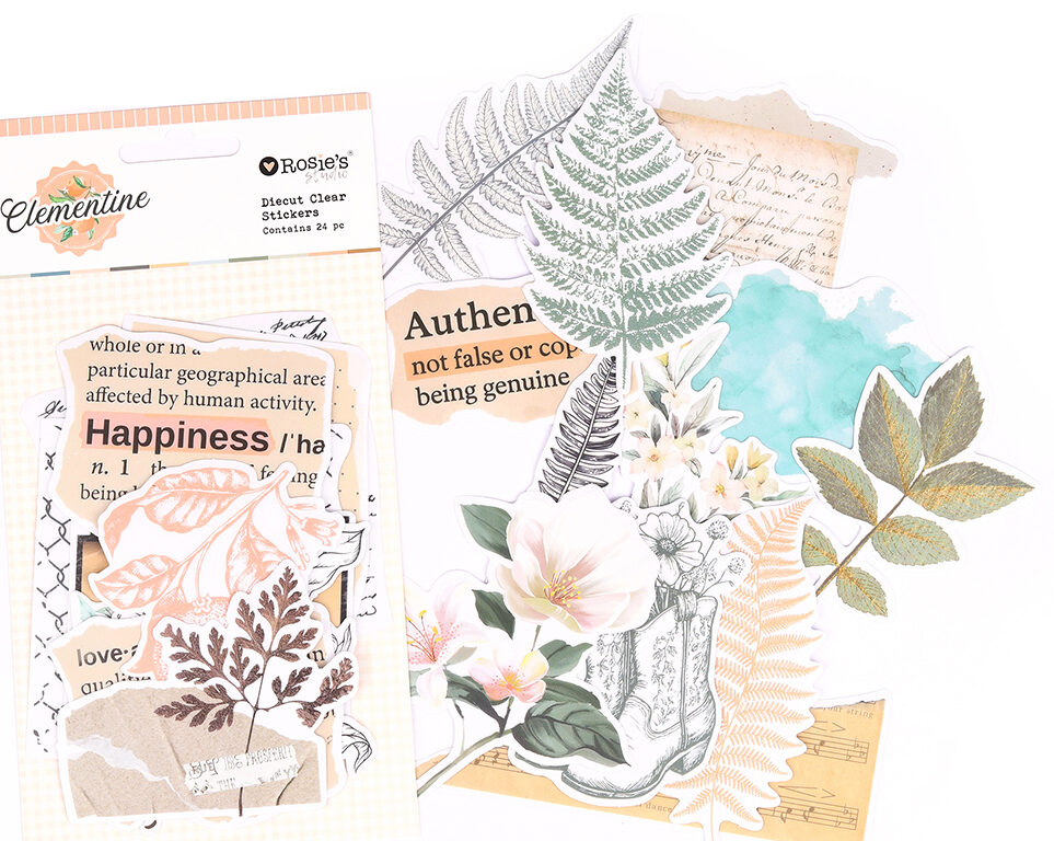 Rosie's Studio Diecut Clear Stickers - Clementine - Image 2