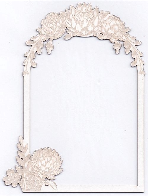 Scrap Collections Chipboard: Botanical Bliss - Arch Frame