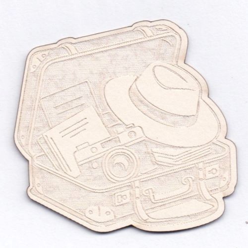 Scrap Collections Chipboard: Maps to Memories – Suitcase Element