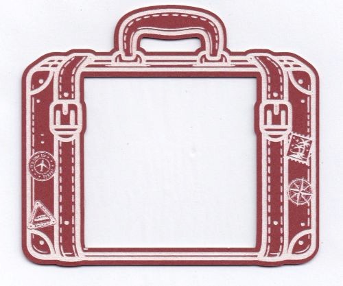 Scrap Collections Chipboard: Maps to Memories – Suitcase Frame