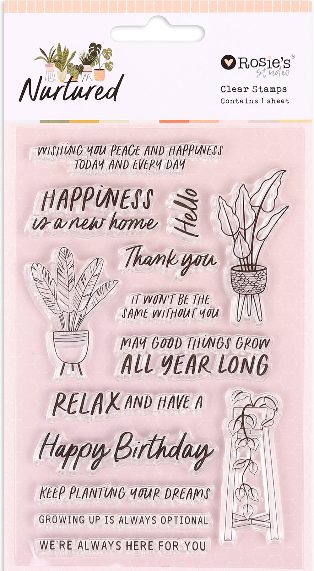 Rosie's Studio Stamp Set - Nurtured