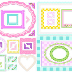 Rosie’s Studio Chipboard Frames & Corners – Garden Party