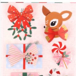 Rosie’s Studio Dimensional Embellishments – North Pole Post Bows