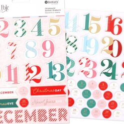 Rosie’s Studio Chipboard Advent Numbers – North Pole Post